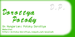 dorottya potoky business card